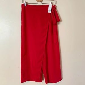 BEBE Front Overlay Culotte Pants